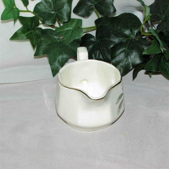 Georgian China Canadian Wheat Vintage Creamer & Sugar Bowl Set Cottagecore - Picture 9 of 11